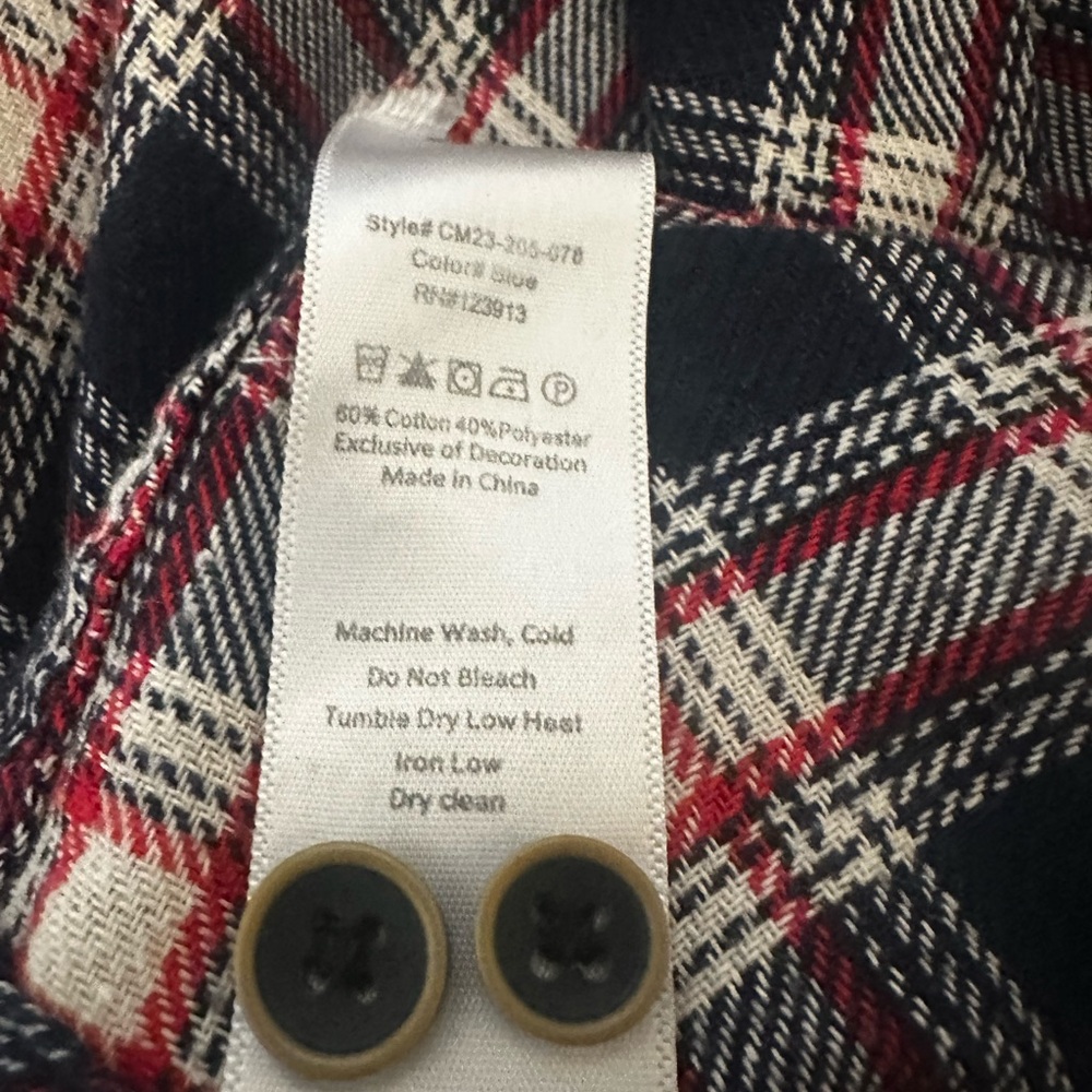 Jachs NY Cotton Flannel Button Down size L